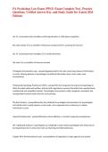 PA Psychology Law Exam &lpar;PPLE&rpar; Exam Complete Test &comma; Practice Questions&comma; Verified Answer Key&comma; and Study Guide for &lpar;Latest 2026 Edition&rpar;&NewLine;