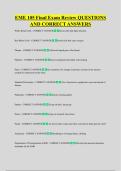 EME 105 Final Exam Review QUESTIONS &NewLine;AND CORRECT ANSWERS