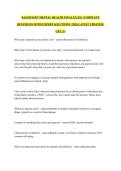RASMUSSEN MENTAL HEALTH FINAL EXAM  &vert;COMPLETE QUESTIONS WITH EXPERT SOLUTIONS &vert; 2026 LATEST UPDATED &vert; GET A&plus;