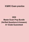 IC&RC Exam Practice 2026 Questions and Answers PDF Study Guide