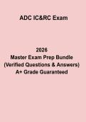 ADC IC&RC Exam 2026 Questions and Answers PDF Study Guide