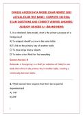 COG220 ACCESS DATA MODEL EXAM 2025 &ndash; COMPLETE TEST BANK WITH 200&plus; REAL QUESTIONS&comma; VERIFIED ANSWERS & DETAILED RATIONALES&NewLine;&NewLine;