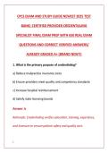 CPCS EXAM 2025 &ndash; COMPLETE TEST BANK WITH 650&plus; REAL QUESTIONS&comma; VERIFIED ANSWERS & DETAILED RATIONALES &lpar;CERTIFIED PROVIDER CREDENTIALING SPECIALIST&rpar;&NewLine;&NewLine;