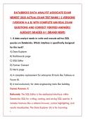 DATABRICKS DATA ANALYST ASSOCIATE EXAM 2025 &ndash; COMPLETE TEST BANK WITH 650&plus; REAL QUESTIONS&comma; VERIFIED ANSWERS & DETAILED RATIONALES&NewLine;&NewLine;
