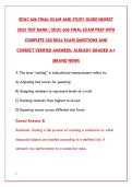 EDUC 606 FINAL EXAM 2025 &ndash; COMPLETE TEST BANK WITH 350&plus; REAL QUESTIONS&comma; VERIFIED ANSWERS & DETAILED RATIONALES&NewLine;&NewLine;