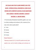 IRC EXAM 2025 &ndash; COMPLETE TEST BANK WITH 200&plus; REAL QUESTIONS&comma; VERIFIED ANSWERS & DETAILED RATIONALES &lpar;INTERNATIONAL RESIDENTIAL CODE&rpar;&NewLine;&NewLine;