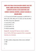 NRNP 6550 FINAL EXAM 2025 &ndash; COMPLETE TEST BANK WITH 200&plus; REAL QUESTIONS&comma; VERIFIED ANSWERS & DETAILED RATIONALES&NewLine;&NewLine;