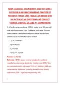 NRNP 6568 FINAL EXAM 2025 &ndash; COMPLETE TEST BANK WITH 300&plus; REAL QUESTIONS&comma; VERIFIED ANSWERS & DETAILED RATIONALES &lpar;SYNTHESIS IN ADVANCED NURSING PRACTICE&rpar;&NewLine;&NewLine;