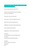 Chiropractic Part 1 Boards Study Exam Well Elaborated Solutions