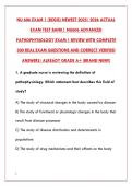 NU 606 EXAM 1 2025 &ndash; COMPLETE TEST BANK WITH 200&plus; REAL QUESTIONS&comma; VERIFIED ANSWERS & DETAILED RATIONALES &lpar;PATHOPHYSIOLOGY&rpar;&NewLine;&NewLine;