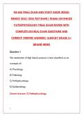 NU 606 FINAL EXAM TEST BANK 2025&sol;2026 &ndash; 650 REAL QUESTIONS & VERIFIED ANSWERS &vert; ADVANCED PATHOPHYSIOLOGY STUDY GUIDE&NewLine;&NewLine;