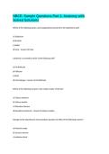 NBCE- Sample Questions Part 1&colon; Anatomy with Solved Solutions 
