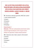 NUR 165 FINAL EXAM TEST BANK 2025 &ndash; 350 REAL QUESTIONS & CORRECT ANSWERS &vert; ECPI NUR165 FUNDAMENTALS OF NURSING&NewLine;&NewLine;