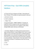 AICP Exam Prep &ndash; Quiz With Complete Solutions