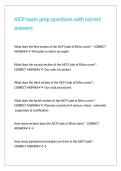 AICP exam prep questions with correct answers