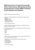 NDEB Assessment of Fundamental Knowledge &lpar;AFK&rpar; & Clinical Decision Making National Dental Examining Board of Canada &lpar;NDEB&rpar; 150 Original Practice Questions with Rationales&period;pdf&NewLine;&NewLine;
