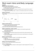 Mock Exam &vert; Voice & Body Language &vert; Tilburg University 
