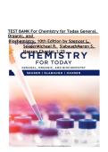 Test Bank&colon; Chemistry for Today &lpar;10th Edition&rpar; &ndash; Seager&comma; Slabaugh&comma; & Hansen &vert; General&comma; Organic&comma; & Biochemistry Exam Prep
