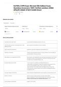 NAPSRx CNPR Exam &lpar;Revised 18th Edition&rpar; Exam Questions & Answers &vert; 100&percnt; Verified solutions &lpar;2026&rpar; UPDATE &vert;2026&excl;&excl; STUDY GUIDE EXAM