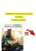 Test Bank&colon; Advanced Financial Accounting &lpar;13th Edition&rpar; &ndash; Christensen&comma; Cottrell&comma; & Budd &vert; Complete Practice Questions & Exam Prep