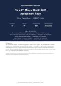 RN VATI Mental Health 2019 Assessment Redo Practice Exam 2026&sol;2027 &vert; Complete Exam-Style Questions &vert; 100&percnt; Verified &ndash; Detailed Rationales &ndash; Pass Guaranteed &ndash; A&plus; Graded&NewLine;&NewLine;