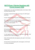 NU170 Exam 3 Review Questions with Correct Answers 2026