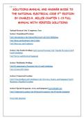 Solutions Manual & Answer Guide to the National Electrical Code 9th Edition by Charles R&period; Miller &ndash; Chapters 1&ndash;19 &vert; Full Verified Solutions 2026&sol;2027