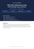 HESI LPN to ADN Entrance Exam Complete Actual Exam 2026&sol;2027 &vert; Complete Exam-Style Questions &vert; 100&percnt; Verified &ndash; Detailed Rationales &ndash; Pass Guaranteed &ndash; A&plus; Graded&NewLine;&NewLine;