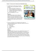 Complete Test Bank for Maternal & Child Health Nursing&colon; Care of the Childbearing & Childrearing Family &lpar;9th Edition&rpar; by JoAnne Silbert-Flagg &vert; Premium 2026 Nursing Exam Prep with Answers & Feedbacks