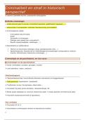 Samenvatting &lpar;&plus; boek&rpar; Criminaliteit en straf in historisch perspectief