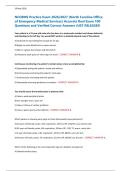 NCOEMS Practice Exam 2026&sol;2027 &lpar;North Carolina Office &NewLine;of Emergency Medical Services&rpar; Accurate Real Exam 100 &NewLine;Questions and Verified Correct Answers JUST RELEASED 