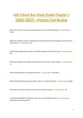 ASE School Bus Study Guide Chapter 1 &lpar;2026&ndash;2027&rpar; &ndash; Practice Test Review & Verified Answers
