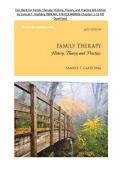 Test Bank For Family Therapy&colon; History&comma; Theory&comma; and Practice 6th Edition &NewLine;by Samuel T&period; Gladding ISBN NO&colon; 978-0133488906 Chapters 1-16 Pdf &NewLine;Download&period; &NewLine;