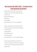 ASE Study Guide 2026&ndash;2027 &ndash; Complete Exam Prep Questions & Answers