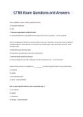CTBS Exam Questions and Answers