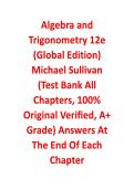 Test Bank for Algebra and Trigonometry&comma; 12th Global Edition by Michael Sullivan &ndash; Comprehensive Exam Questions & Assessment Resource &lpar;All Chapters&rpar;