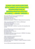ILLINOIS CRSS EXAM QUESTIONS &NewLine;WITH CORRECT SOLUTIONS&vert;&vert;100&percnt; &NewLine;GUARANTEED PASS&vert;&vert;A&plus; &NewLine;GRADED&vert;&vert;UPDATED 2026&sol;2027 &NewLine;SYLLABUS&vert;&vert;<<NEWEST VERSION>> 