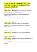 Lutz Nutrition Exam Package Deal With Complete Solutions 