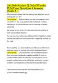 Lutz Nutrition &lpar;vol 8&rpar; End of Chapter 13&comma;14 Exam Questions & Answers &lpar;Grade A&plus;&rpar;&period;docx&NewLine;&NewLine;