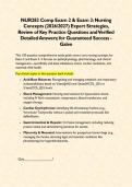 NUR283 Comp Exam 2 & Exam 3&colon; Nursing Concepts &lpar;2026&sol;2027&rpar; Expert Strategies&comma; Review of Key Practice Questions and Verified Detailed Answers&semi; for Guaranteed Success - Galen&NewLine;&NewLine;&NewLine;