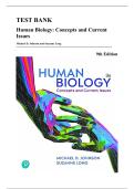 Test Bank &mdash; Human Biology&colon; Concepts and Current Issues&comma; 9th Edition &lpar;Johnson & Long&comma; 2021&rpar;&comma; Chapters 1-24 &vert; All Chapters Covered