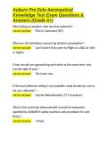 Auburn Pre-Solo Aeronautical Knowledge Test Exam Questions & Answers &lpar;Grade A&plus;&rpar;&period;docx&NewLine;&NewLine;
