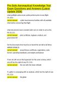 Pre-Solo Aeronautical Knowledge Test Exam Questions and Answers &lpar;Latest Update 2026&rpar;&period;docx&NewLine;&NewLine;