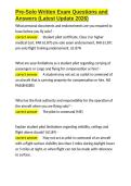 Pre-Solo Written Exam Questions and Answers &lpar;Latest Update 2026&rpar;&period;docx&NewLine;&NewLine;