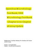 Test bank for Osx microbiology by openstax all chapters 1-26 latest 2024 update&NewLine;