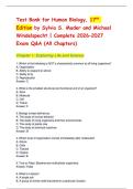 Test Bank for Human Biology 17th Edition by Sylvia S&period; Mader & Michael Windelspecht &ndash; All 25 Chapters &vert; Verified Answers &vert; Complete 2026&sol;2027