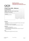 2025 OCR A Level History A Y106-01 England 1485&ndash;1558 The Early Tudors Verified Question Paper With Marking Scheme Attached Converted PDF 2025&sol; 2026