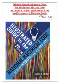 Solutions Manual and Answer Guide  &NewLine;For The National Electrical Code &NewLine;By Charles R&period; Miller &vert; Full Chapters 1-19 &vert; &NewLine;Verified Answers & Illustrated Guide  &NewLine;9TH EDITION 