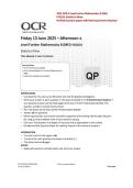 2025 OCR A Level Further Mathematics B &lpar;MEI&rpar; Y432-01 Statistics Minor Verified Question Paper With Marking Scheme and Solution 2025&sol; 2026