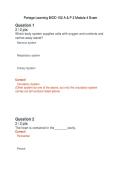 Portage Learning BIOD 152 A & P 2 Module 4 Exam&NewLine;